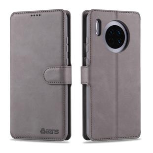 For Huawei Mate 30 Pro AZNS Calf Texture Horizontal Flip Leather Case, with Holder & Card Slots & Wallet & Photo Frame(Grey)