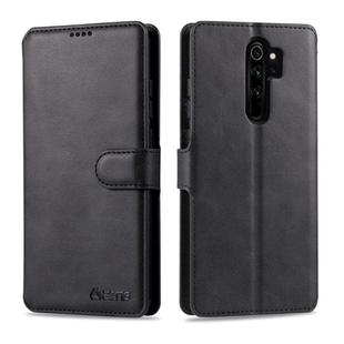 For Xiaomi Redmi Note 8 Pro AZNS Calf Texture Horizontal Flip Leather Case, with Holder & Card Slots & Wallet & Photo Frame(Black)