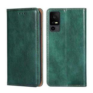 For TCL 40 XE 5G / 40X 5G T601D Gloss Oil Solid Color Magnetic Leather Phone Case(Green)