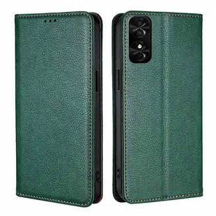 For TCL 50 SE 4G Gloss Oil Solid Color Magnetic Leather Phone Case(Green)