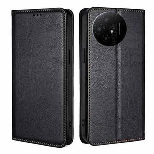 For TCL 50 XL Gloss Oil Solid Color Magnetic Leather Phone Case(Black)