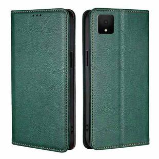 For TCL 502 Gloss Oil Solid Color Magnetic Leather Phone Case(Green)