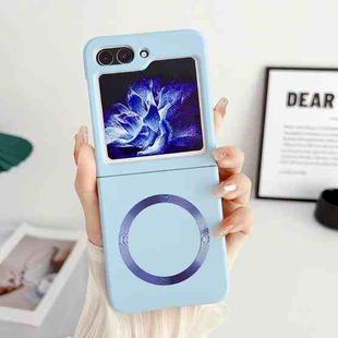 For Samsung Galaxy Z Flip5 Skin Feel Magsafe Magnetic Shockproof PC Phone Case(Blue)