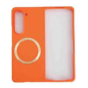 For Samsung Galaxy Z Fold6 Skin Feel Magsafe Magnetic Shockproof PC Phone Case(Orange)