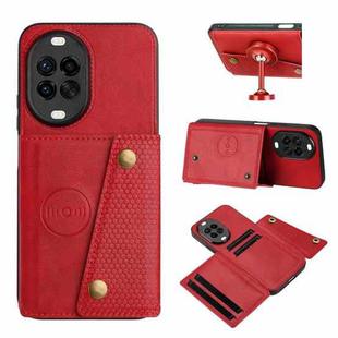 For Huawei nova 14 Pro Double Buckle Card Slots Magnetic Phone Case(Red)