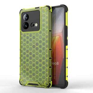 For vivo iQOO Neo8 Shockproof Honeycomb PC + TPU Phone Case(Green)