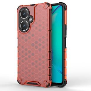 For vivo Y27 4G Global Shockproof Honeycomb PC + TPU Phone Case(Red)