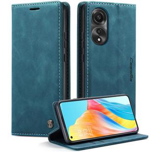 For OPPO A78 4G CaseMe 013 Multifunctional Horizontal Flip Leather Phone Case(Blue)