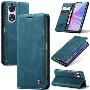 For OPPO A58 5G / A58X 5G CaseMe 013 Multifunctional Horizontal Flip Leather Phone Case(Blue)