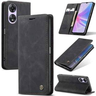 For OPPO A58 5G / A58X 5G CaseMe 013 Multifunctional Horizontal Flip Leather Phone Case(Black)