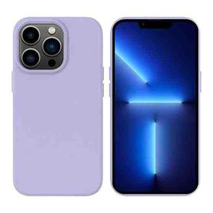 For iPhone 13 Pro Liquid Silicone MagSafe Phone Case(Light Purple)