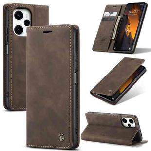 For Xiaomi Poco F5 5G/Redmi Note 12 Turbo 5G CaseMe 013 Multifunctional Horizontal Flip Leather Phone Case(Coffee)