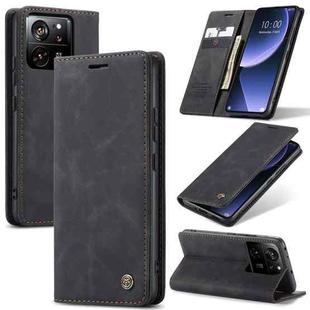 For Xiaomi 13T/13T Pro CaseMe 013 Multifunctional Horizontal Flip Leather Phone Case(Black)