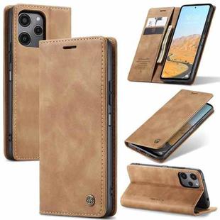 For Xiaomi Redmi 12 4G / 12 5G／Note 12R CaseMe 013 Multifunctional Horizontal Flip Leather Phone Case(Brown)
