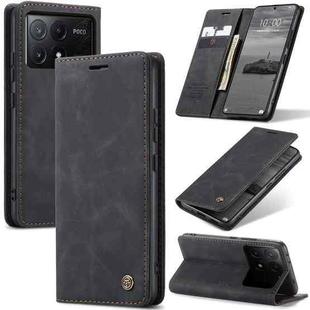 For Xiaomi Poco X6 Pro CaseMe 013 Multifunctional Horizontal Flip Leather Phone Case(Black)