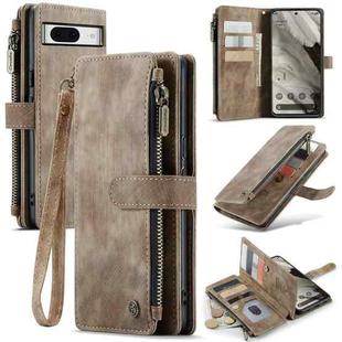For Google Pixel 8 CaseMe C30 Multifunctional Leather Phone Case(Brown)