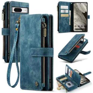 For Google Pixel 8 CaseMe C30 Multifunctional Leather Phone Case(Blue)