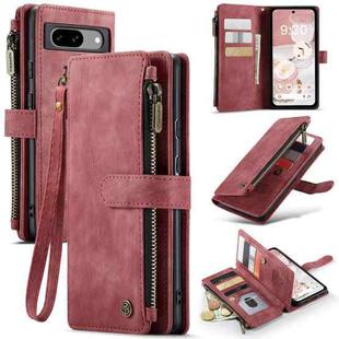 For Google Pixel 8a CaseMe C30 Multifunctional Leather Phone Case(Red)