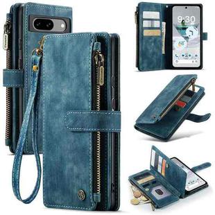 For Google Pixel 8a CaseMe C30 Multifunctional Leather Phone Case(Blue)