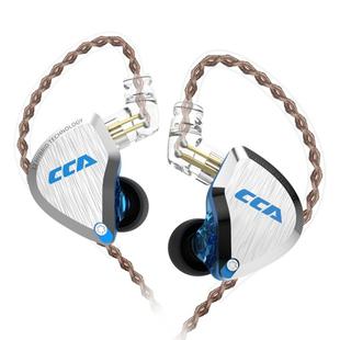CCA CCA-C12 3.5mm Gold Plated Plug 12 Unit Hybrid Technology Wire-controlled In-ear Earphone, Type:without Mic(Blue)