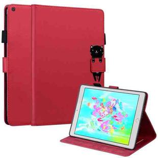 For iPad Air / Air 2 / 9.7 2017 / 2018 Cartoon Buckle Leather Smart Tablet Case(Red)