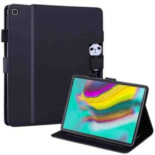 For Samsung Galaxy Tab S5e 10.5 T720 Cartoon Buckle Leather Tablet Case(Black)