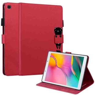 For Samsung Galaxy Tab A 8.0 2019 T290 Cartoon Buckle Leather Tablet Case(Red)