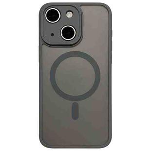 For iPhone 14 Plus MagSafe Magnetic TPU Hybrid PC Phone Case(Titanium Gray)
