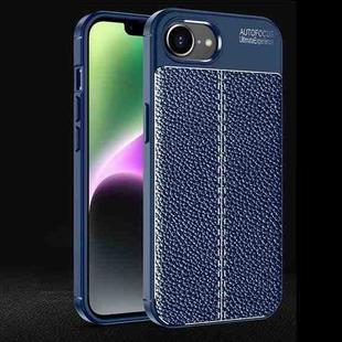 For iPhone SE 2024 Litchi Texture Shockproof TPU Phone Case(Blue)
