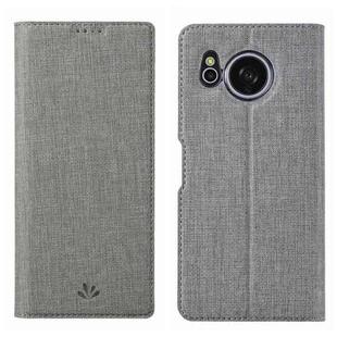 For Sharp Aquos Sense8 ViLi DMX Series Shockproof TPU + PU Leather Magnetic Attraction Horizontal Flip Case(Grey)