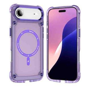 For iPhone 17 Air Skin Feel TPU + PC MagSafe Magnetic Phone Case(Transparent Purple)