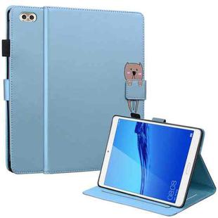 For Huawei MediaPad C5 8.0 2020 Cartoon Buckle Leather Tablet Case(Blue)