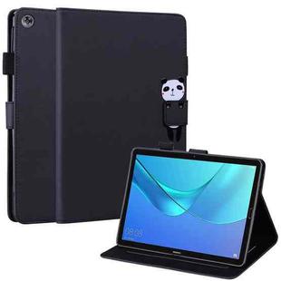 For Huawei MediaPad M5 10.8 Cartoon Buckle Leather Tablet Case(Black)