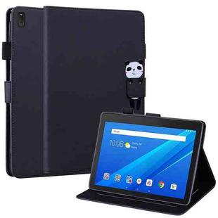 For Lenovo Tab E10 HD TB-X104 Cartoon Buckle Leather Tablet Case(Black)