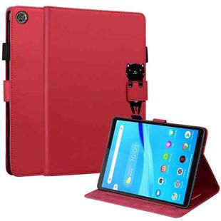 For Lenovo Tab M8 2nd Gen TB-8505F Cartoon Buckle Leather Tablet Case(Red)