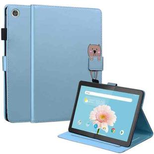 For Lenovo Tab M10 HD 10.1 Cartoon Buckle Leather Tablet Case(Blue)