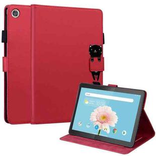 For Lenovo Tab M10 HD 10.1 Cartoon Buckle Leather Tablet Case(Red)
