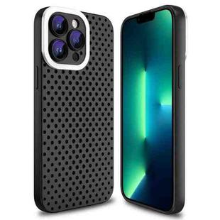 For iPhone 13 Pro Hollow Heat Dissipation TPU Phone Case(Black)
