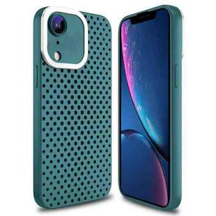 For iPhone XR Hollow Heat Dissipation TPU Phone Case(Green)