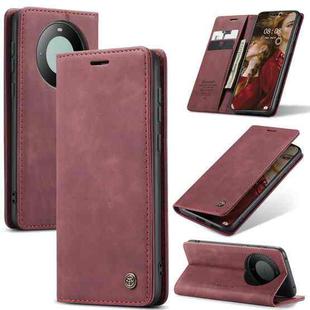 For Huawei Mate 60 Pro / 60 Pro+ CaseMe 013 Multifunctional Horizontal Flip Leather Phone Case(Wine Red)