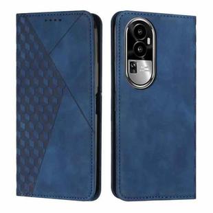 For OPPO Reno10 Pro+ Diamond Splicing Skin Feel Magnetic Leather Phone Case(Blue)