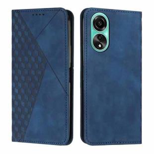 For OPPO A78 4G Diamond Splicing Skin Feel Magnetic Leather Phone Case(Blue)