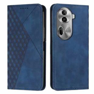 For OPPO Reno11 Pro Global Diamond Splicing Skin Feel Magnetic Leather Phone Case(Blue)