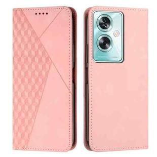 For OPPO A79 5G Diamond Splicing Skin Feel Magnetic Leather Phone Case(Rose Gold)