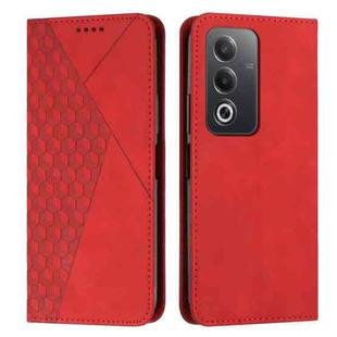 For OPPO A3 Pro Global Diamond Splicing Skin Feel Magnetic Leather Phone Case(Red)