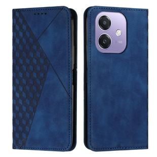 For OPPO A3x Diamond Splicing Skin Feel Magnetic Leather Phone Case(Blue)