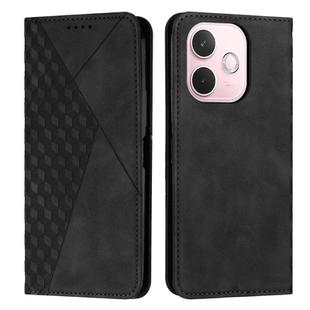 For OPPO A5 Pro 5G Global Diamond Splicing Skin Feel Magnetic Leather Phone Case(Black)