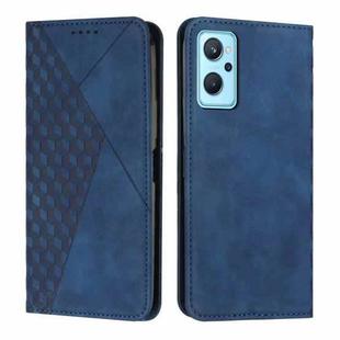 For Realme 9i 5G/V20 5G/V30t/V30 Diamond Splicing Skin Feel Magnetic Leather Phone Case(Blue)
