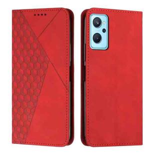 For Realme 9i 5G/V20 5G/V30t/V30 Diamond Splicing Skin Feel Magnetic Leather Phone Case(Red)