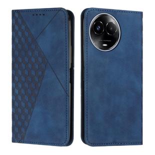 For Realme 11 5G Global/11x Diamond Splicing Skin Feel Magnetic Leather Phone Case(Blue)